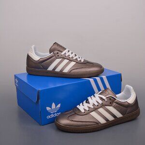 Adidas Samba Leather Sneaker Brown